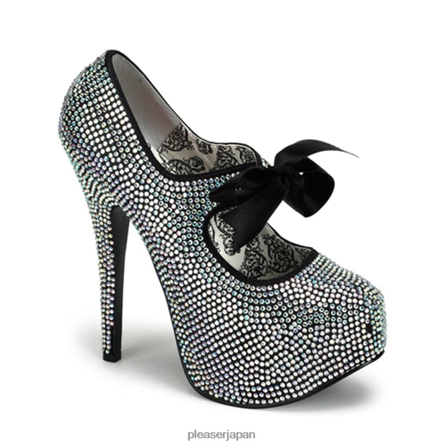 女性 ティーズ-04r 銀 Pleaser Shoes 履物 8400FH582