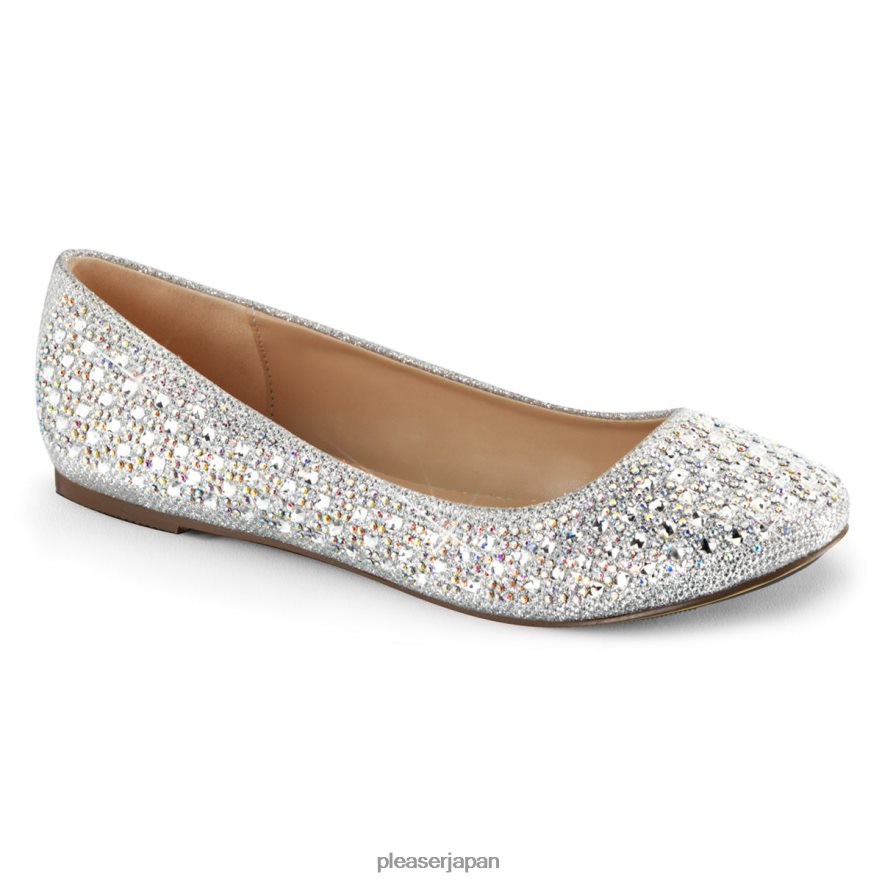 女性 治療-06 銀 Pleaser Shoes 履物 8400FH596