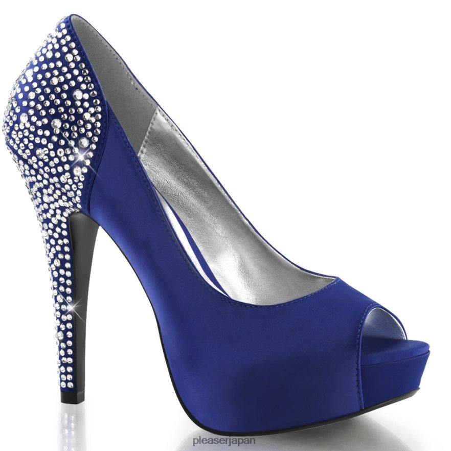 女性 ロリータ-08 青 Pleaser Shoes 履物 8400FH641