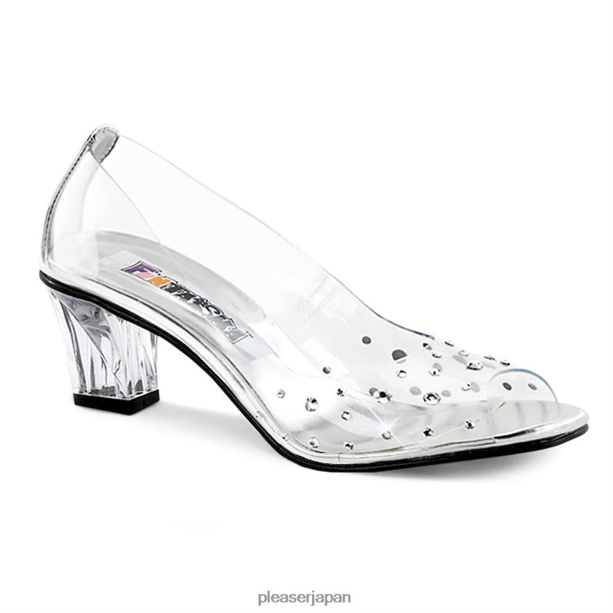 女性 クリスタル-100 クリア Pleaser Shoes 履物 8400FH630