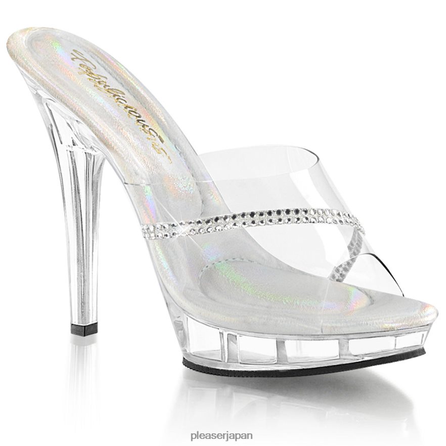 女性 リップ-101r クリア Pleaser Shoes 履物 8400FH639