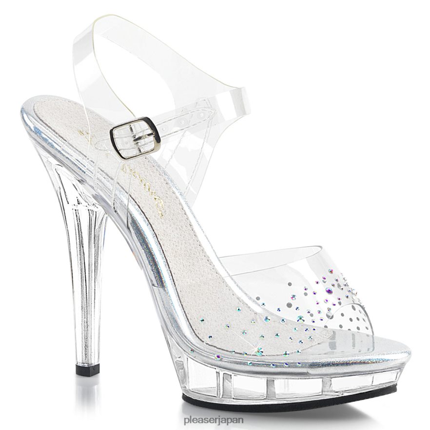 女性 リップ-108SD クリア Pleaser Shoes 履物 8400FH622