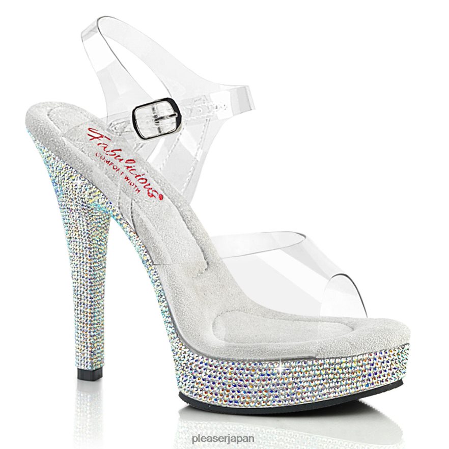 女性 マジェスティ-508dm クリア Pleaser Shoes 履物 8400FH513