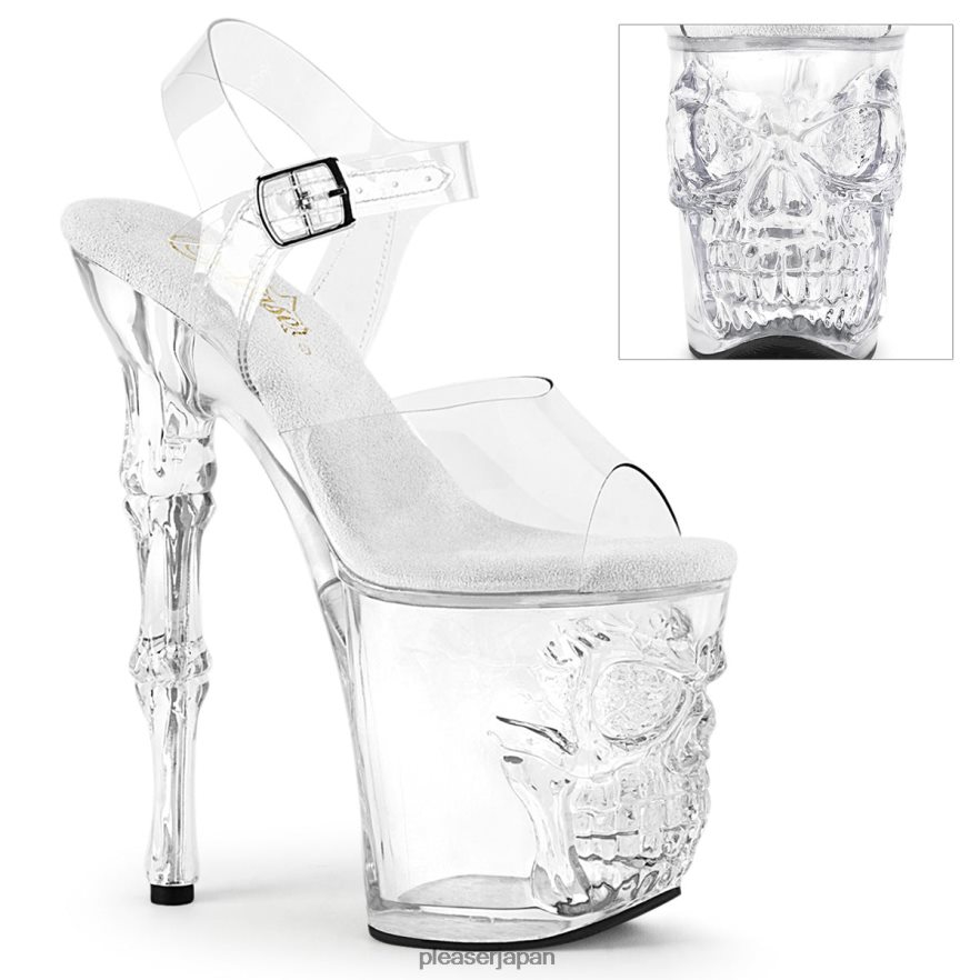 女性 携挙-808 クリア Pleaser Shoes 履物 8400FH239
